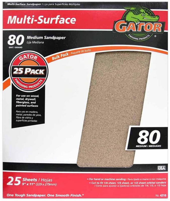 Buy the Ali Industries 4210 Sandpaper, Aluminum Oxide 80 grit