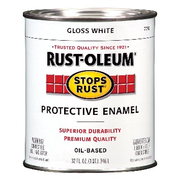 Protective Enamel Paint, Gloss White ~ Quart