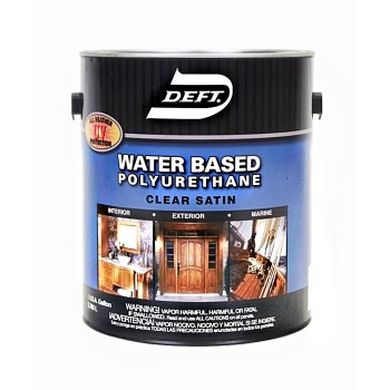 Deft Dft259/01 Polyurethane, Water Base Clear Satin Finish ~ Gallon