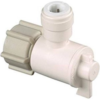 Watts, Inc    0959183 Quick Connect Angle Valve, 1/2" FPT x 3/8" CTS