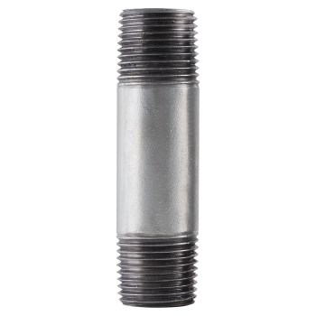 Pipe Nipple, Galvanized Steel - 3/4" x 12"
