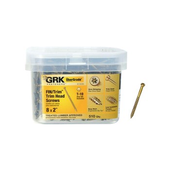 GRK FIN/Trim Head Screw - #8 x 2", 510pk