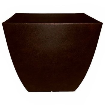 Southern Patio HDR-019275 Newland Series Outdoor Square Planter,  Coffee ~ 16"