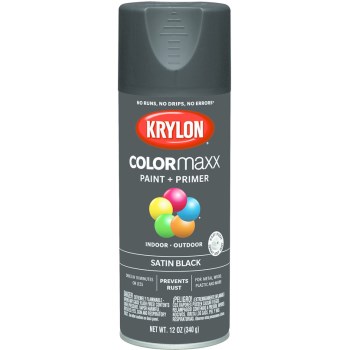 Krylon K05557007 5557 Sp Satin Black