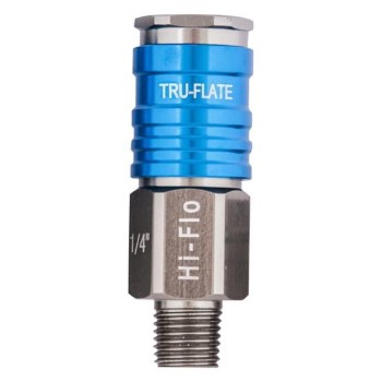  Hi Flo Male Coupler ~ 1/4"