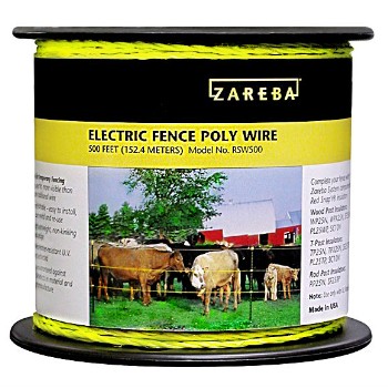 Electric Fence Wire - Poly, 500 ft/3 wire