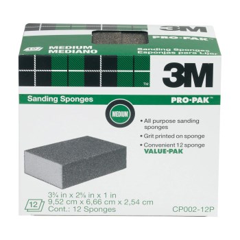 All Purpose Medium Grit Sanding Sponges ~ 3 3/4" x 2 5/8" x 1"