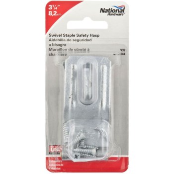 Galvanized Finish Hasp, visual pack 32, 3 1/4"