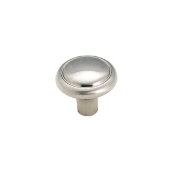 Knob - Sterling Nickel Finish - 1 1/8 inch