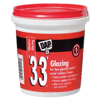 DAP 12121 White 33 Window Glazing ~ Pint