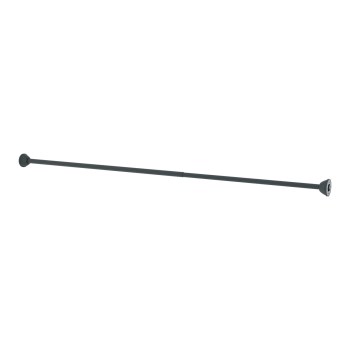 Compass Mfg Straight Shower Rod - Matte Black