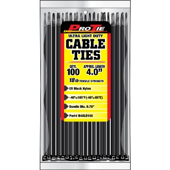  Cable Ties ~ 4in. 100pk