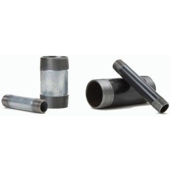 Galvanized Steel Pipe Nipple ~ 1/2"x 9"