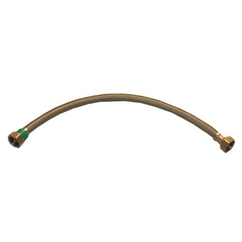 Braided Stainless Steel Faucet Connector - 1/2" x 24"