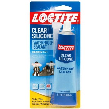 Loctite Clear Silicone Adhesive Sealant Tube ~2.7 oz