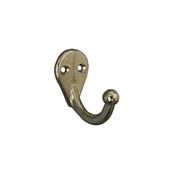 Nickle Single Clothes Hook, Visual Pack 162 