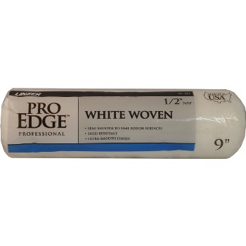 White Woven Pro Edge Roller Cover ~ 9" L x 1/2" Nap
