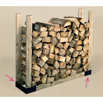 Log Rack Bracket Kit, Adjustable