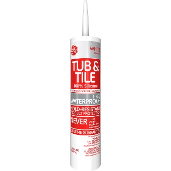 Bathroom Caulk, White 10.1 ounce