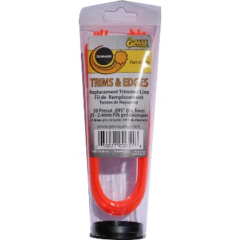 Shaped Pre-Cut Trimmer Line ~ .095 Diameter