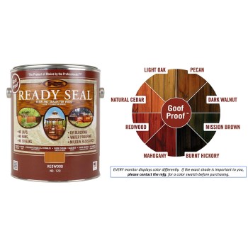 Ready Seal Wood Stain and Sealant,  Redwood ~ Gallon