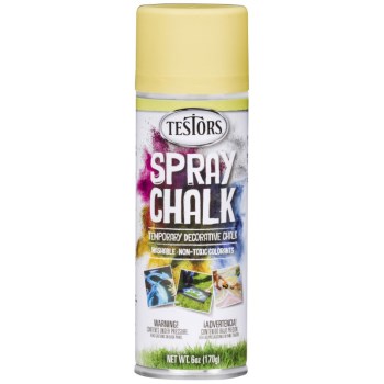 Testors Temporary Spray Chalk, Yellow 