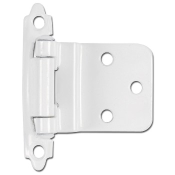 Inset Cabinet Hinge, White ~ 3/8 inch