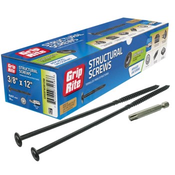 Grip-Rite Flathead Wood Screw - 3/8x12"