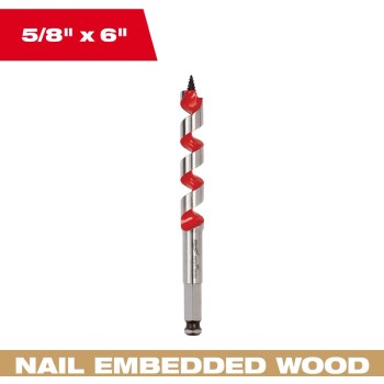 Milwaukee Spur Auger Bit - 5/8" x 6"