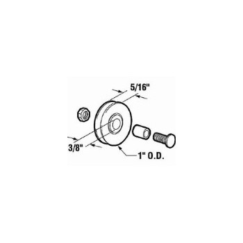 Primeline/slideco B553 Scrn Door Roller Assembly