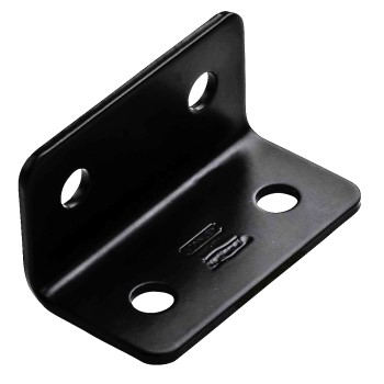 Heavy Duty Wide Corner Brace, Black ~ 1.6" x 3" x 1/8"