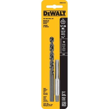 DeWalt Drill and Tap Set - 3/8-16 NC