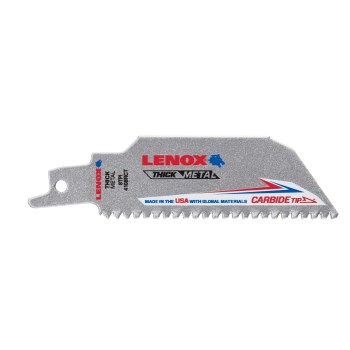 Lenox Lazer CT Carbide Recip Blade, 8 TPI - 4"