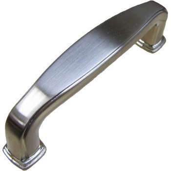  Estate Flat Pull, Satin Nickel Finish ~ 96mm CTC