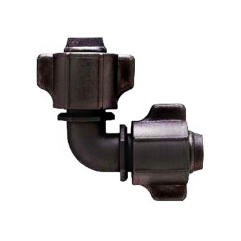 Orbit Irrigation  67465 Universal Elbow,  Black ~ 1/2"