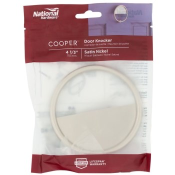 NATIONAL N336-701 COOPER DOOR KNOCKER SATIN NICKEL
