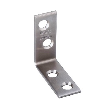 National N348-300 Corner Brace, Stainless Steel ~ 1.5" x 5/8"