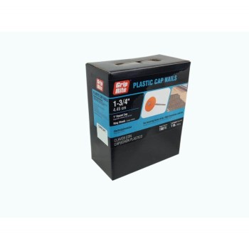 Prime Source Plastic Cap Roofing Nail - 1-3/4", 1 Lb