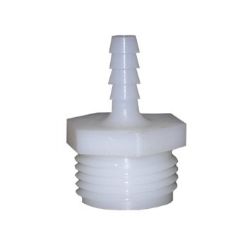 Hose Thread Adapter, Barb x  3/4" Male Outlet