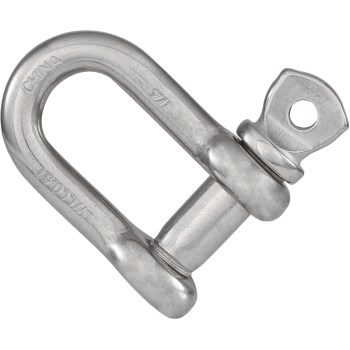 Stainless Steel D-Shackle - 1/4"