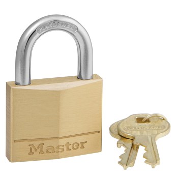 Master Lock Solid Brass Padlock - 1-9/16"