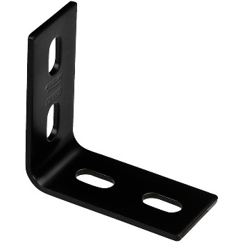 Corner Braces, Black ~  3.1 x 1.5 x 1/8 inch