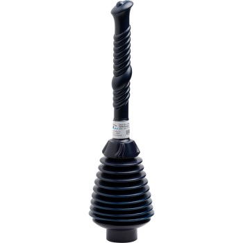 Professional Toilet Plunger, Dark Blue - Large