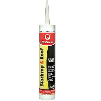 Red Devil 0636 Blacktop & Roof Repair Caulk,  Black ~ 10.01 oz Tubes