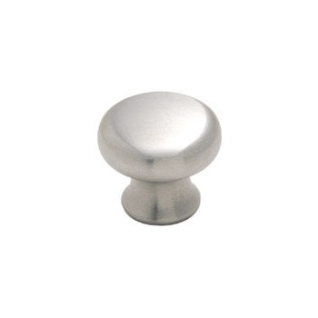 Knob - Contemporary Stainless Steel Finish - 1.25 inch