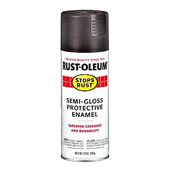 Stops Rust Flat Black Spray Enamel - Cans