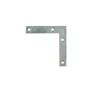 National 114025 Zinc Flat Corner Brace ~ 3 1/2"