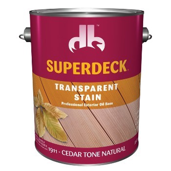 SuperDeck/DuckBack DB-1911-4 Transparent Stain, 350VOC, Cedartone Natural ~ Gallon 
