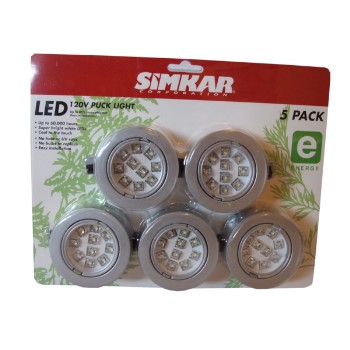 Puck Light/LED - (Satin Nickel) 5 Pack