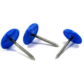 Mazel 1245061 Nails, Ring Shank Siding w/Plastic Caps ~ 1"